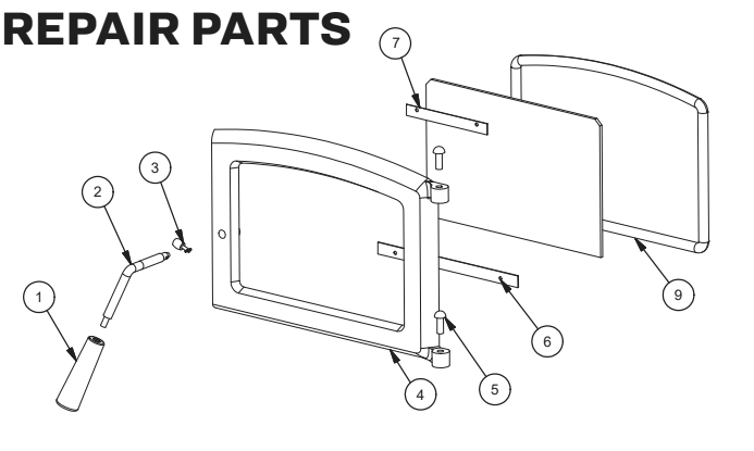 Repair Parts 2 Diagram and Parts List for KP60  US Stove Company Heating Stove